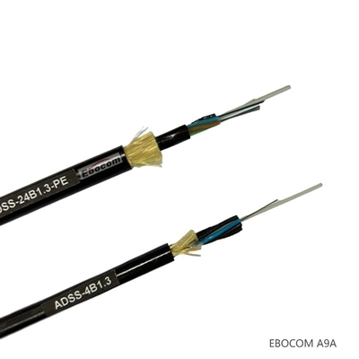 High Quality 12 24 Core Loose Tube Stranded ADSS Fiber Optic Cable