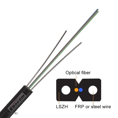 Indoor GJXH FTTH Fiber Optic Drop Cable 1 core Single Mode Factory Price low loss high speed
