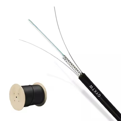 Outdoor GYXTW 12 Core G652D Light Armored Fiber Optic Cable With Central Loose Tube Structure