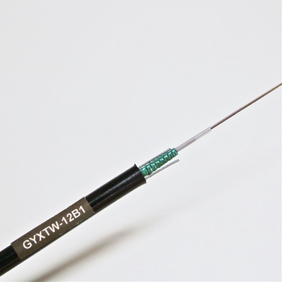 Outdoor GYXTW 12 Core G652D Light Armored Fiber Optic Cable With Central Loose Tube Structure