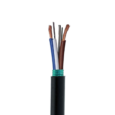 PE Jacket Outdoor GDTS PSP Armored Hybrid Optical Fiber and Electrical Cable Ideal for Telecommunication