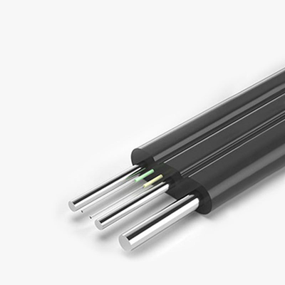 Außen-FTTH-Dropkabel GJYXCH 1 Kern Glasfaserkabel G657A1 mit Stahlstärke