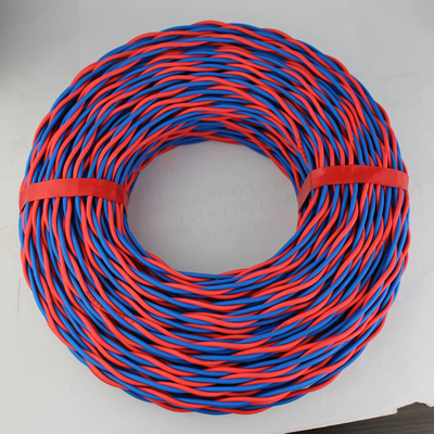 RVS Elektrodraht 2X1.5 feuerfestes PVC isoliertes verdrehtes Kupfer für Netzwerke
