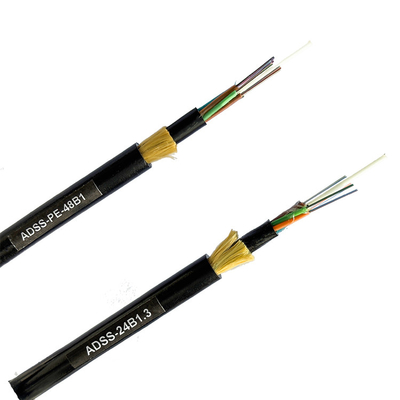 PE Single Jacket ADSS Kabel 48 Kern 96 Kern G652D für Netzwerke