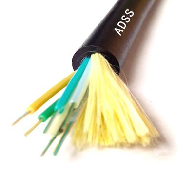 ADSS Glasfaserkabel 48 Adern G652D Singlemode für 100m Spannweite | Einzel- und Doppelmantel-Optionen