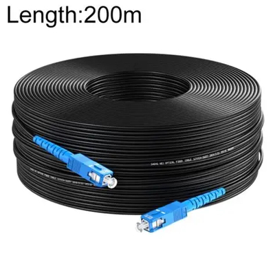 1-Kern G657A1 FTTH Drop Kabel Patchkabel mit SC-Stecker Singlemode-Glasfaser-Jumper