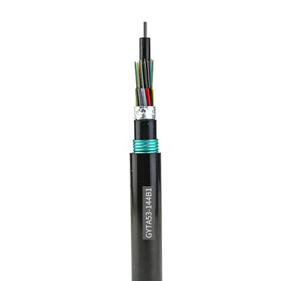 48/96/144-Kern GYTA53 Armiertes Glasfaserkabel, Hochleistungs-Erdkabel für Rohre und Direktverlegung
